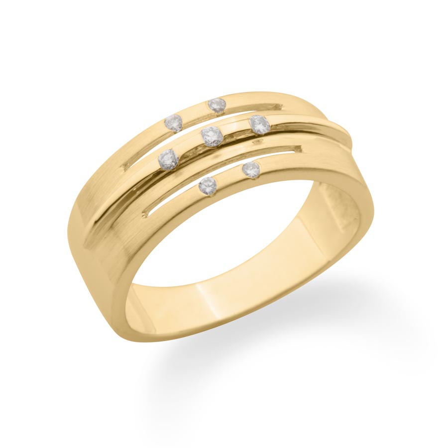 509107-5100-001 | Damenring Heinsberg 509107 585 Gelbgold, Brillant 0,100 ct H-SI100% Made in Germany   1.550.- EUR   